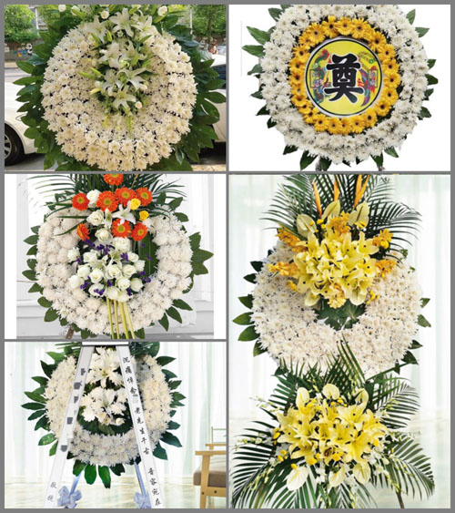 河南南阳新野县沙堰镇李庄村花圈速递